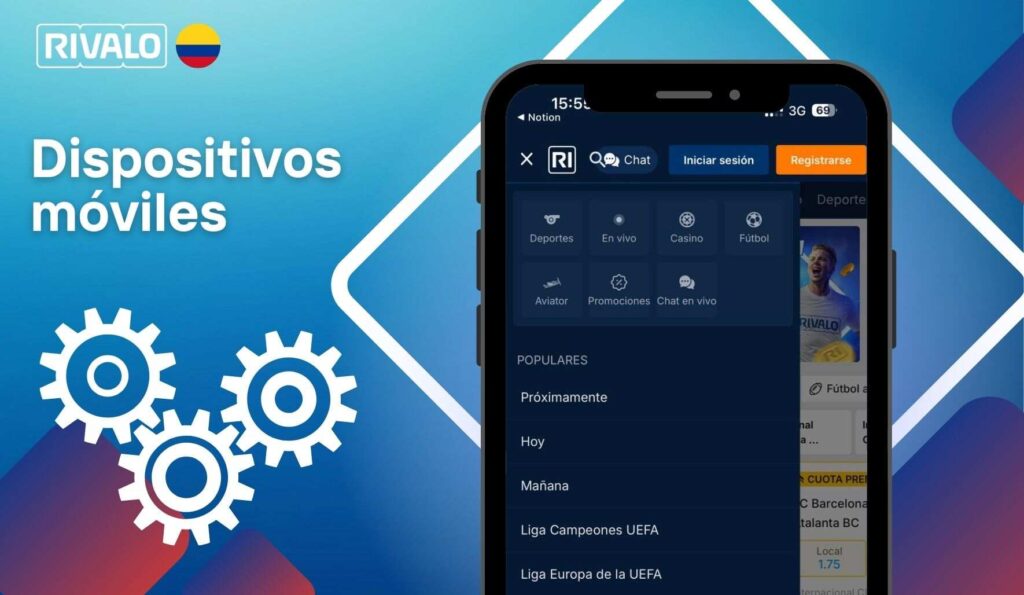 Rivalo Colombia Dispositivos móviles compatibles