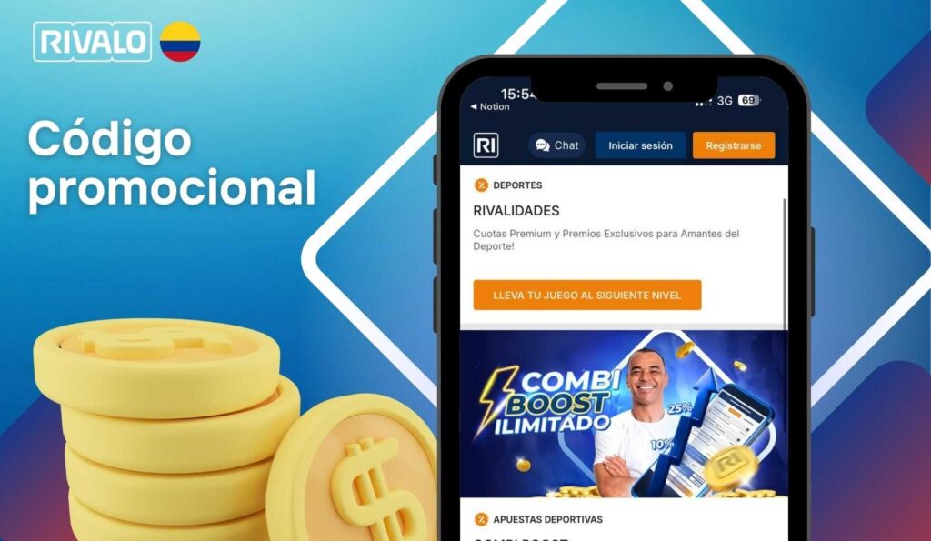 Rivalo Colombia Código promocional para la aplicación